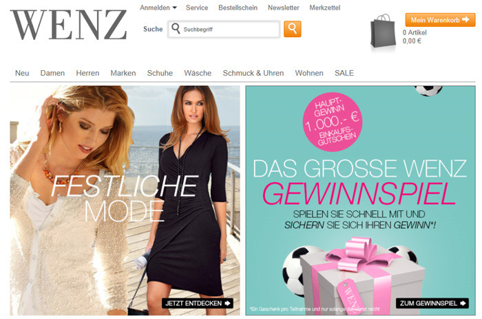 Wenz.de Webseite