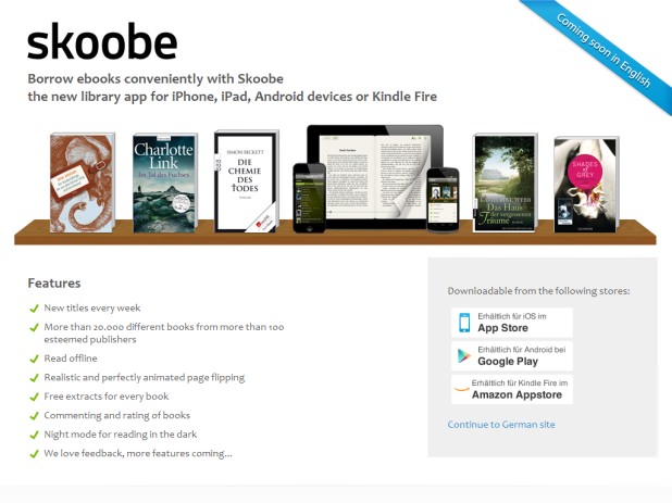 Skoobe Website Skoobe Website