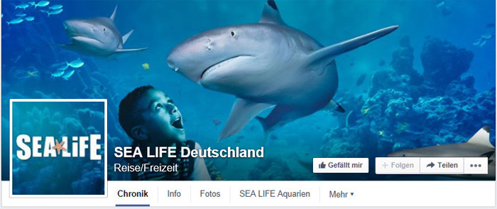 Sealife.com soziale Netzwerke