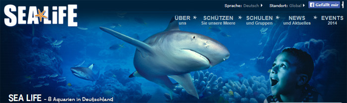 Sealife.com Webseite