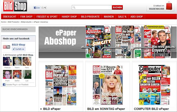 Bild Shop ePaper Aboshop Bild Shop ePaper Aboshop