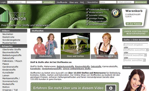 Stoffkontor Homepage