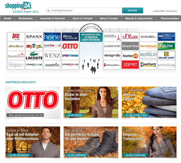 Shopping24 Website Shopping24 Website