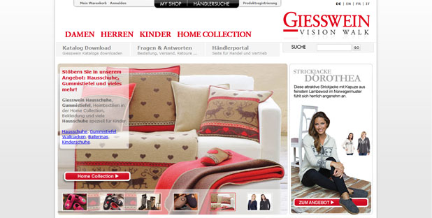 Giesswein Webshop