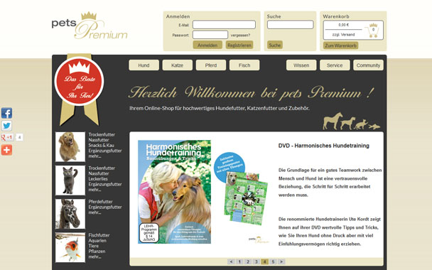 petsPremium Website