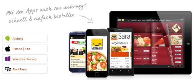 pizza.de Apps