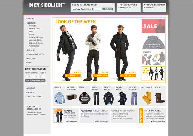 Mey & Edlich Webshop