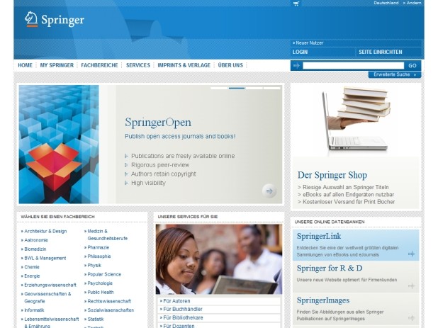 Springer Website