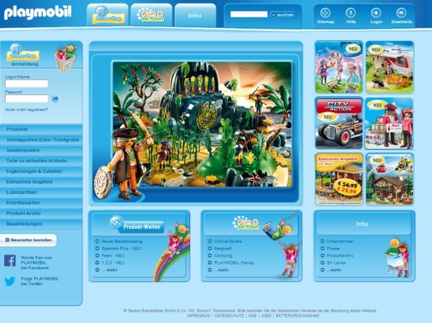 Playmobil Website