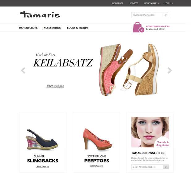 Tamaris Homepage