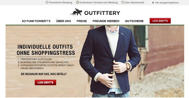 Outfittery Website