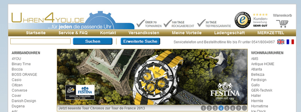 Uhren4You Startseite