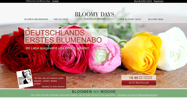Bloomy Days Webshop