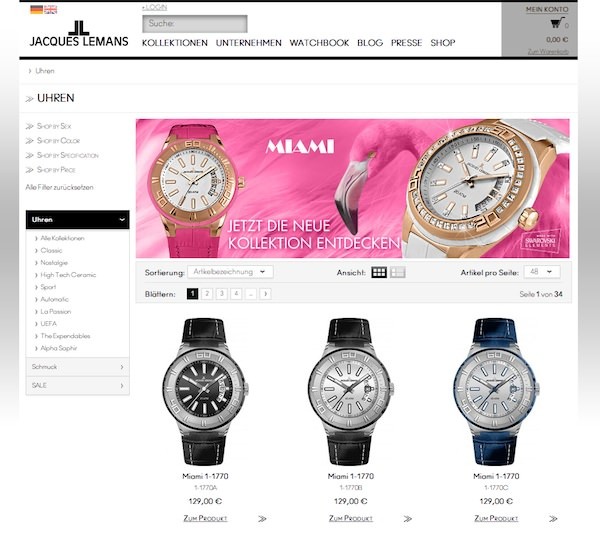 Jacques Lemans Website Jacques Lemans Website