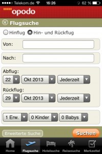 Opodo Flugsuche