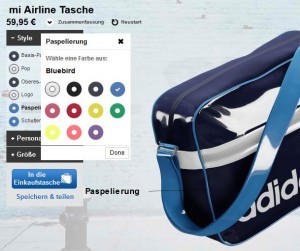 Adidas Personalisieren Beispiel Tasche
