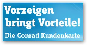 Conrad Slogan Kundenkarte