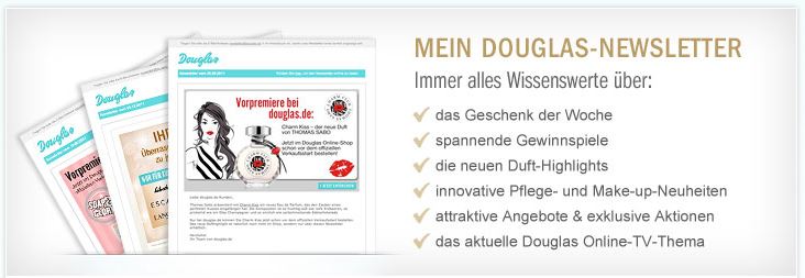 Douglas Newsletter Vorteile