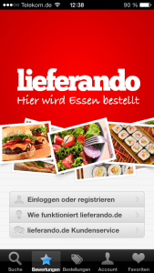 lieferando login