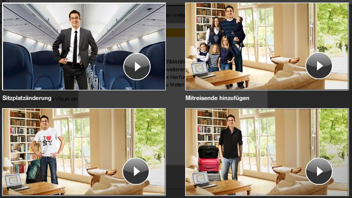 Lufthansa Online Demo Videos