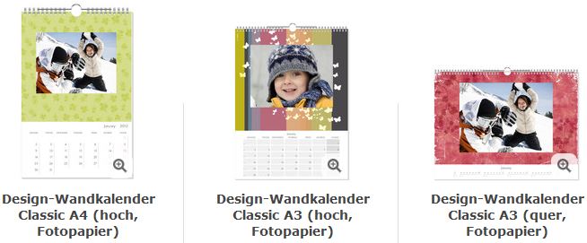 Pixum Kalender Designvorlagen