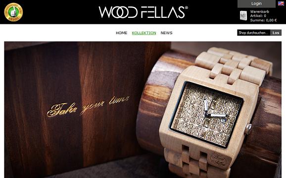WOOD FELLAS Online Shop Startseite
