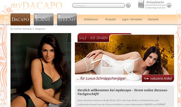 mydacapo Online Shop Startseite mydacapo Online Shop Startseite