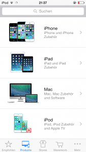 Apple Store Produkte