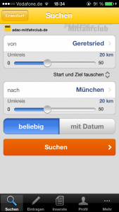 adac-mitfahrclub - suche