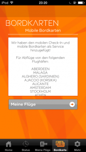 easyjet Bordkarte