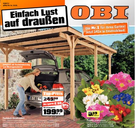 Der aktuelle OBI Prospekt für August 2022