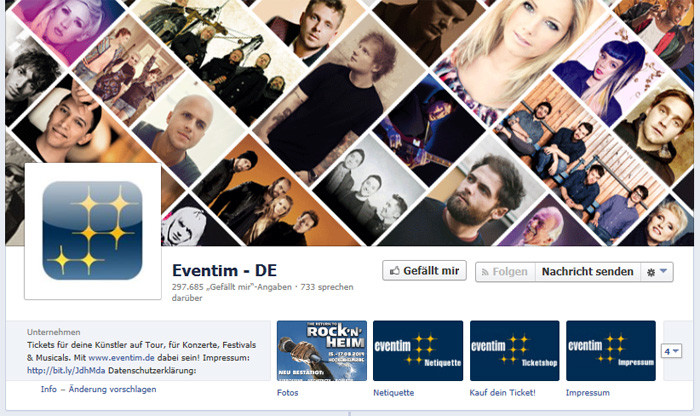 Eventim.de Facebook