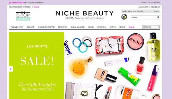 Niche Beauty Online Shop Startseite Niche Beauty Online Shop Startseite