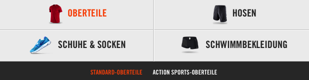 Nike Größentabellen