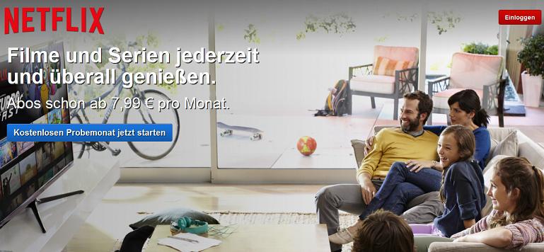 Netflix Onlineportal Startseite Netflix Onlineportal Startseite