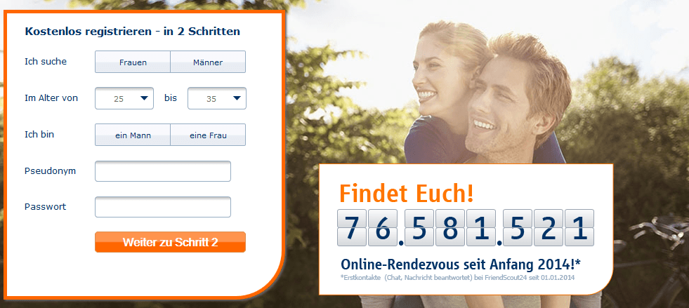 Friendscout24 Anmeldung