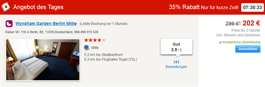 Hotels.com Angebot