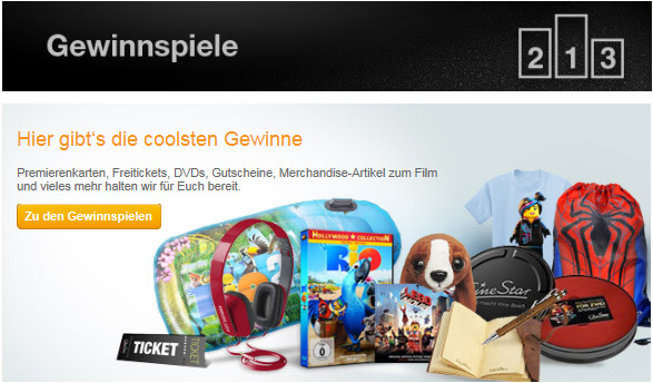 Cinestar.de Gewinnspiele