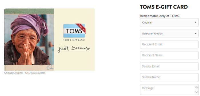 shoptoms.de Giftcard