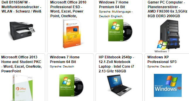 softwarebilliger.de Produkte