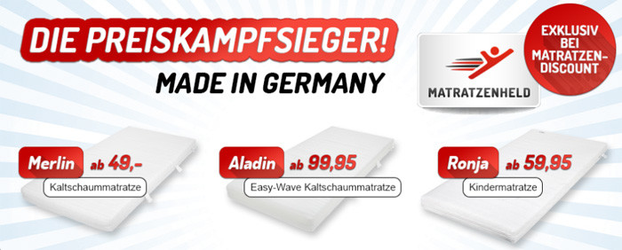 matratzendiscount.de Sortiment