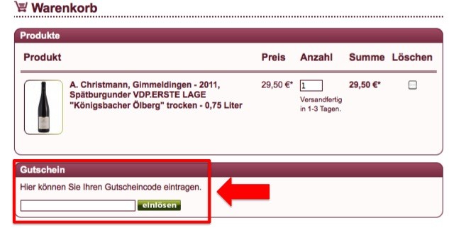 Weine der Pfalz Gutschein