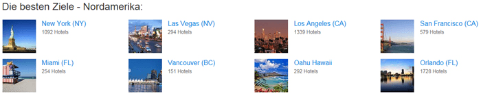 agoda.com  Reiseziele Nordamerika