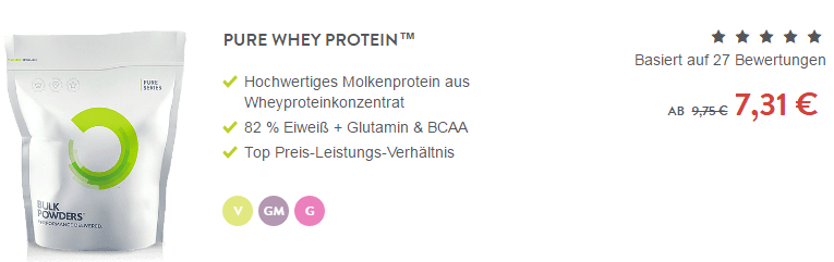 Bulk Powders Angebot