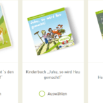 Kinderbücher, Rezepthefte und mehr gratis bei Heumilch bestellen