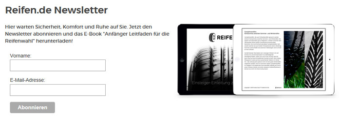 reifen.de Newsletter