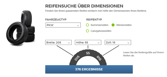 reifen.de Suche