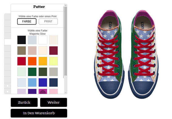 converse.com Personalisieren