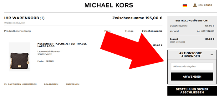 michaelkors.de Gutschein