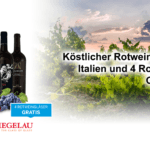 Für kurze Zeit: Sichert euch 4 gratis Rotwein-Gläser zu einem köstlichen Italien-Genusspaket